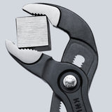 ▶ KNIPEX Cobra Tenaza para Bombas de Agua Hightech Recubiertos de Plástico Antideslizante, 180 mm, color gris