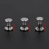 20 unids Durable Latón Roscado Cabeza Plana Tuerca Clavos Remaches Tornillos Craft Correa de Cuero Mango Bolsa Accesorios(5mm)