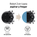 ▶  Robot aspirador y fregasuelos V5x con WiFi, Alexa, Google, App, Aspiradora y fregadora 2en1 para suelos duros, madera, parquet y alfombras, Robots aspiradores para perros y pelos de mascotas