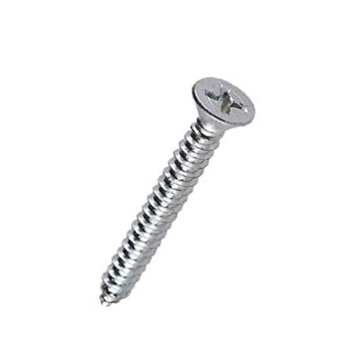 10 Viti In Lamiera Inox Testa Padella Phillips - Testa